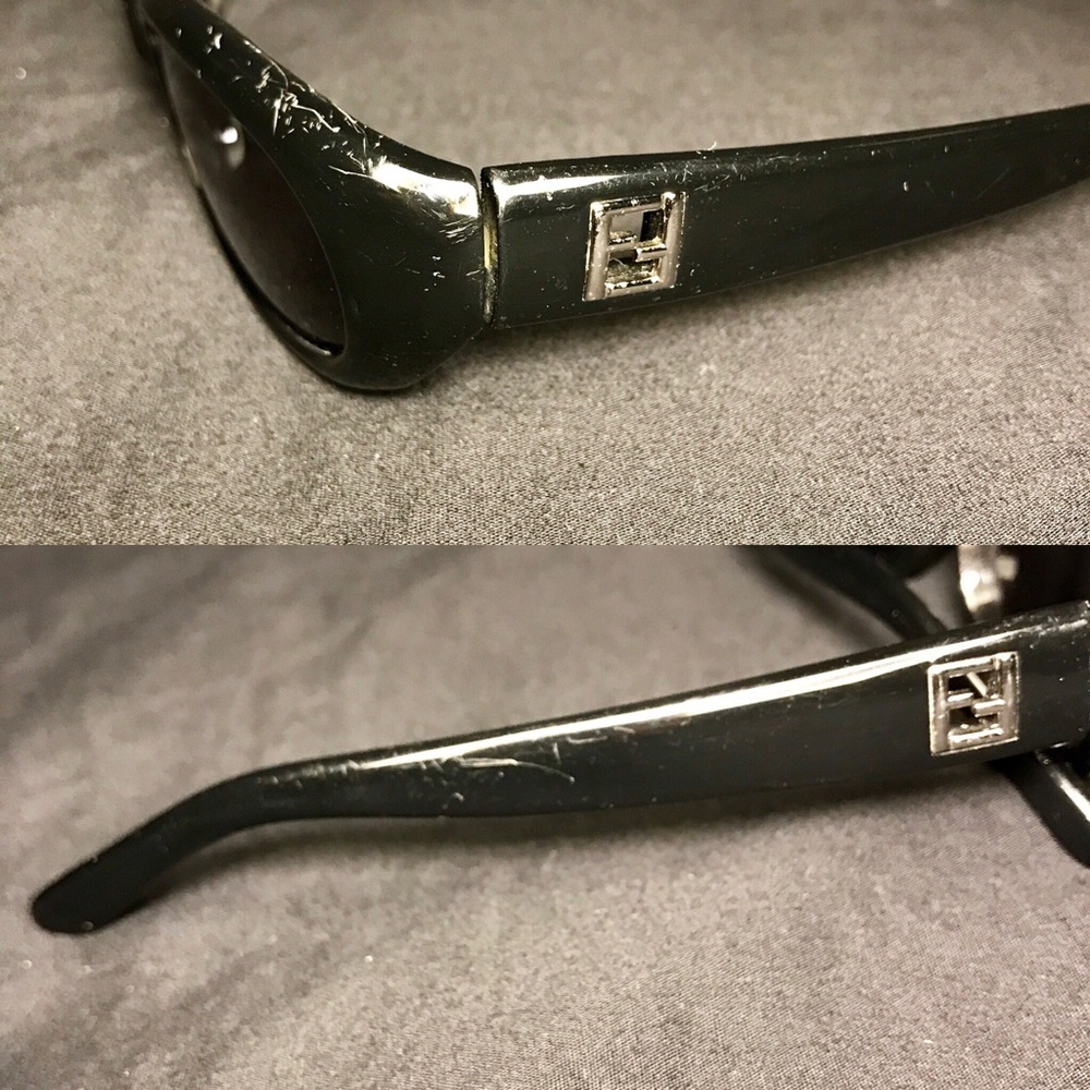Fendi Black Zebra Prescription Sunglasses - Picture 3 of 7